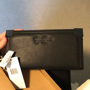 NWT Jessica Simpson Black Clutch